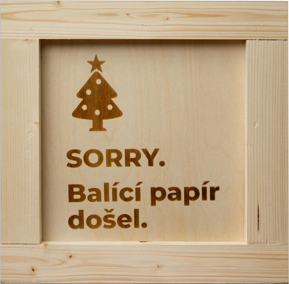 SORRY. Balící papír došel