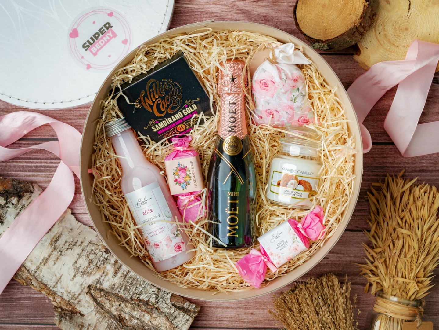 Dárkový box Moët Chandon Rose mini