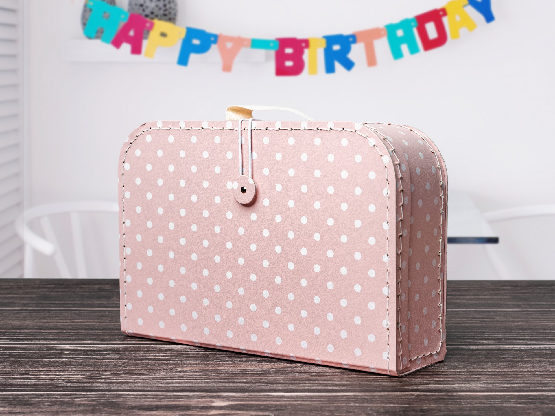 Prázdný dětský kufřík - růžový