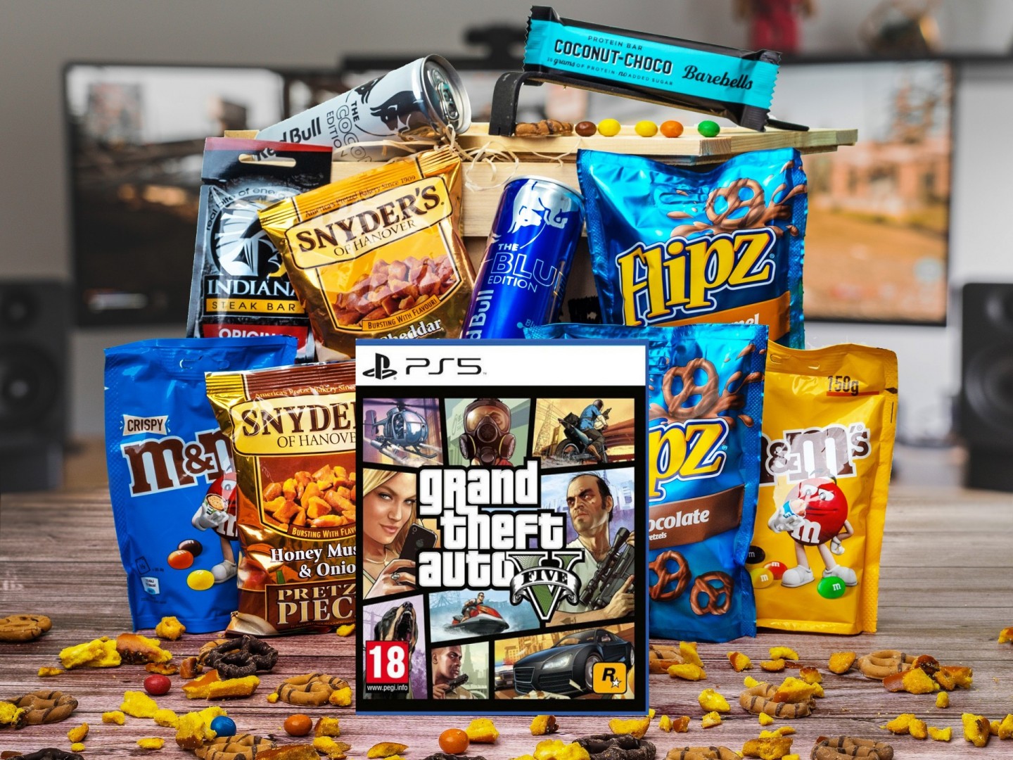 Dárková bedna pro hráče s GTA V (PS5)