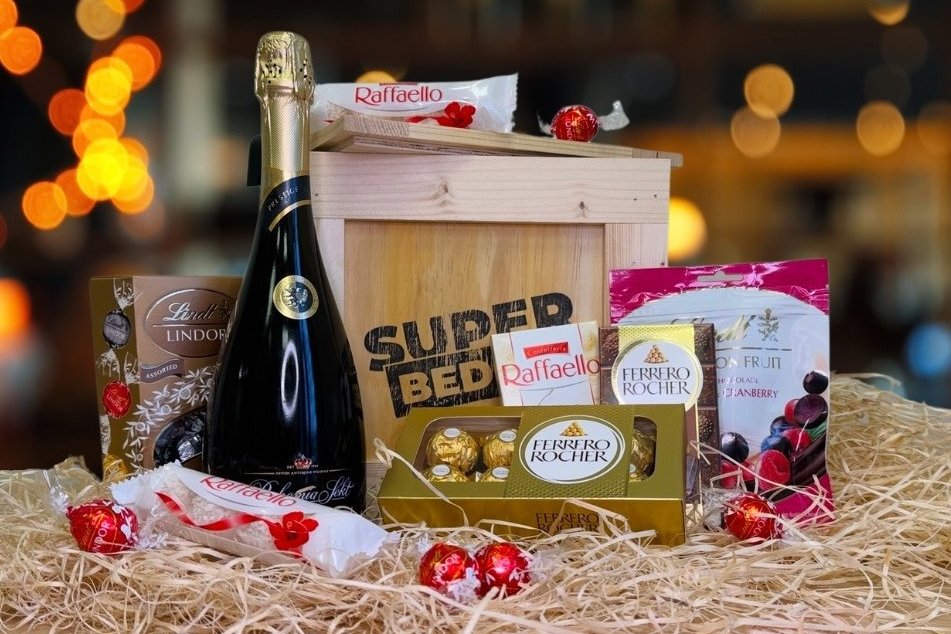 Superbedna s čokoládou a šampaňským Prestige Brut