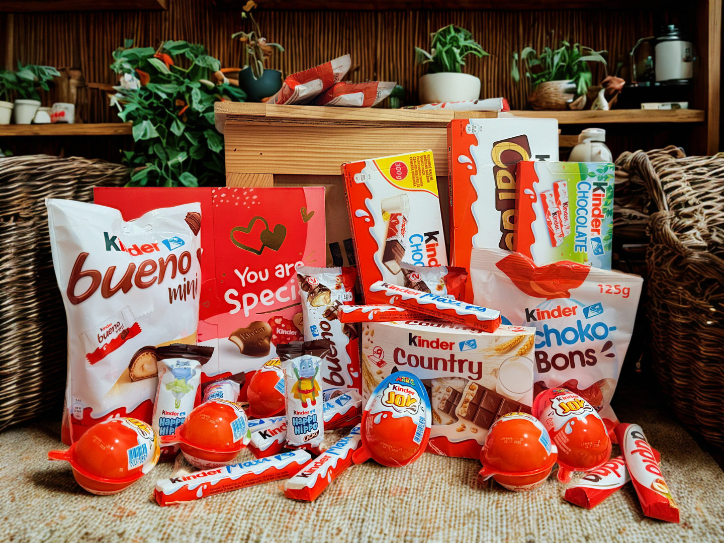 Dárková bedna s Kinder čokoládou XXL
