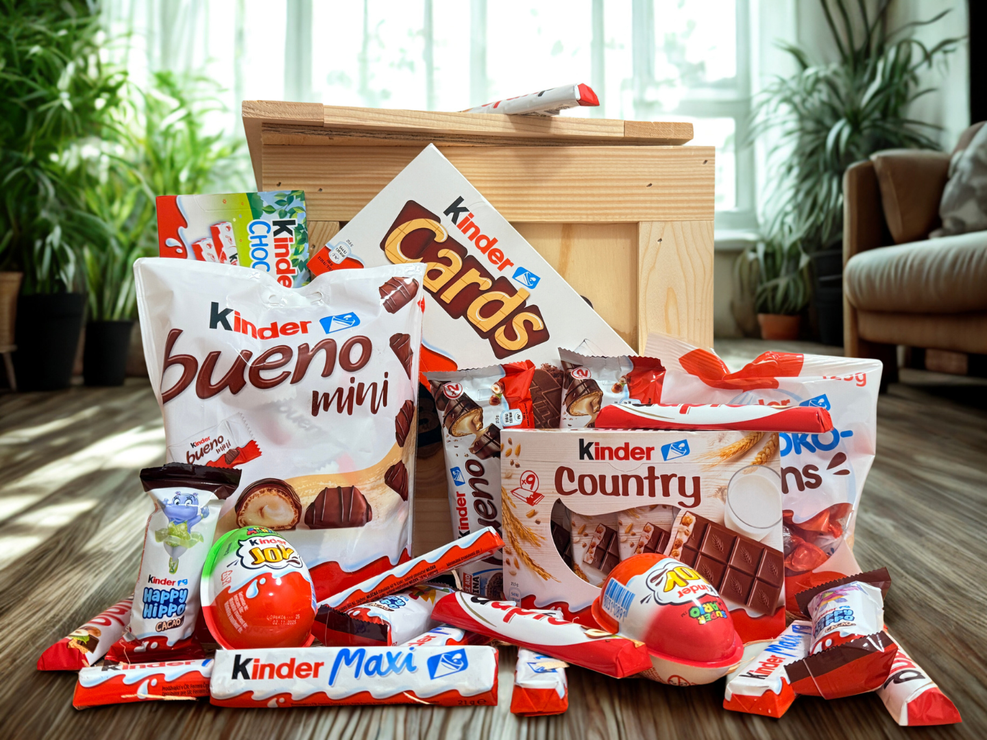 Dárková bedna s Kinder čokoládou