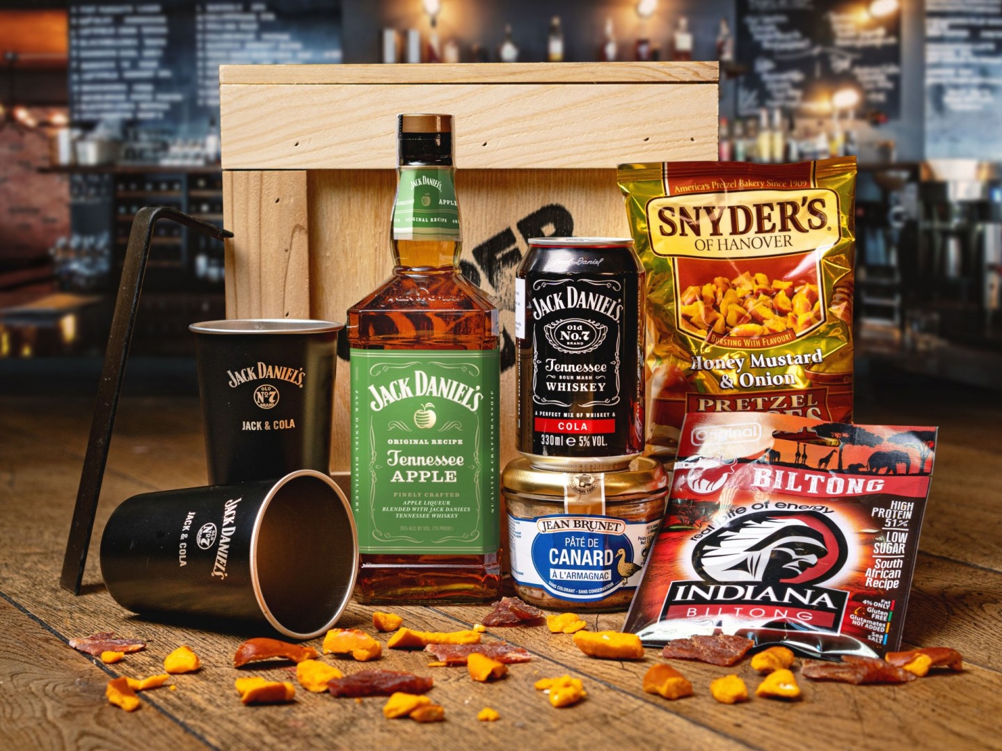 Dárková bedna s whisky Jack Daniels Apple